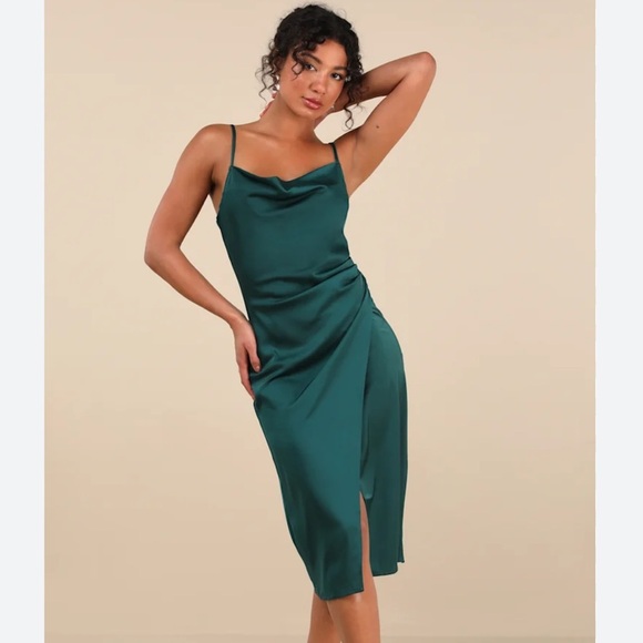 Lulus Dresses & Skirts - NWT Lulus Satin Midi Dress